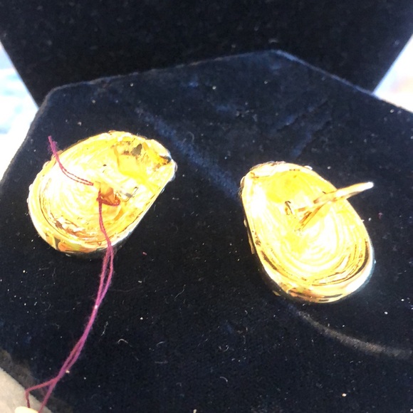 Jet Black & Light Colorado Crystal Pavé  She’ll Clip On Earrings - Picture 9 of 9